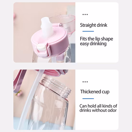 New Food Grade Airs up Flavoured Water Bottle Plastic Water Bottle with Flavor Pod