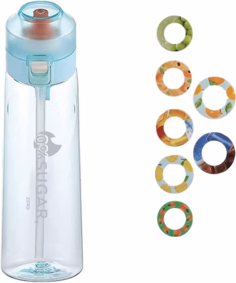 New Food Grade Airs up Flavoured Water Bottle Plastic Water Bottle with Flavor Pod