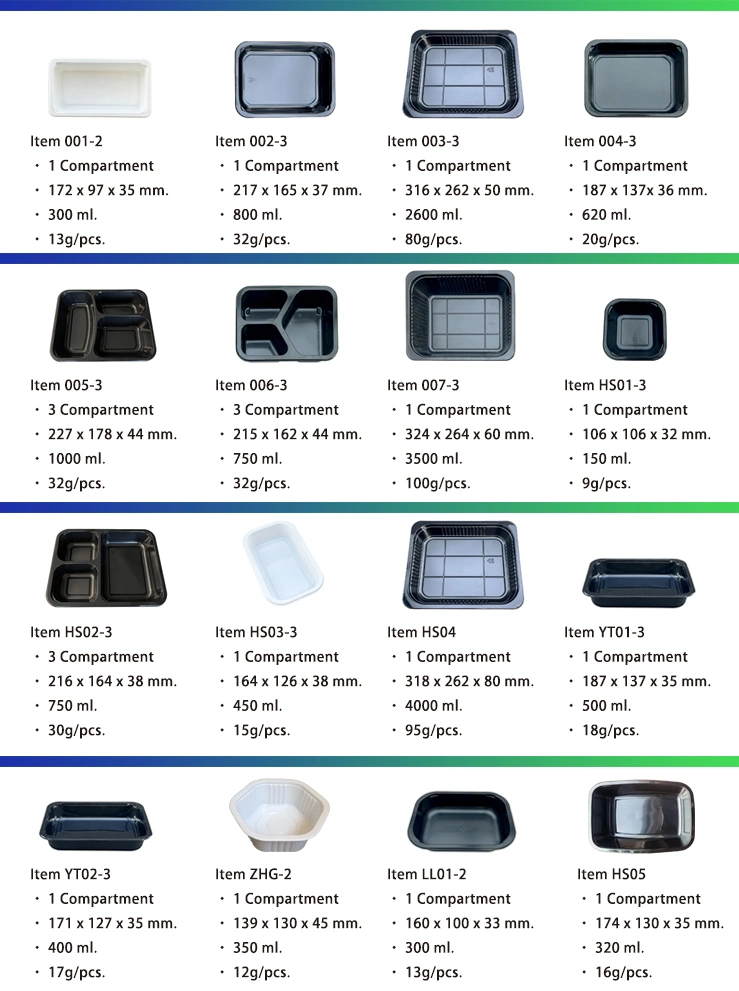 Disposable Single Compartment Meal Recyclable Plastic Cpet Food Tray Take out Cpet Container for Airlines