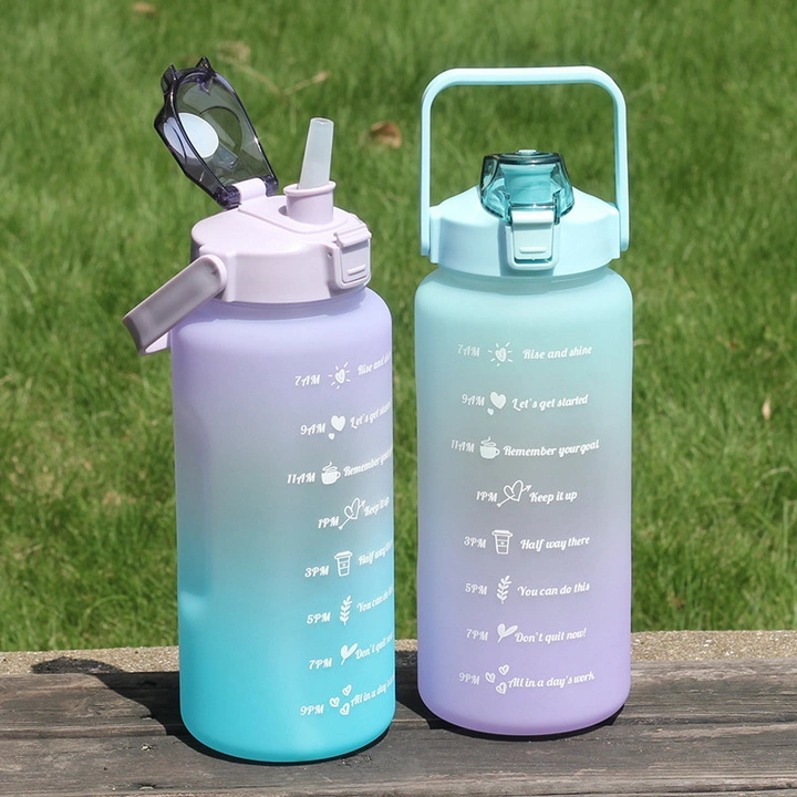 2000ml Plastic Water Bottles 2L Large Capacity Gallon Sport Water Bottle