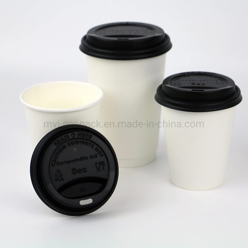 8oz/12oz/16oz/20oz/22oz Plastic Free Water-Based Coating Disposable Cup Paper Coffee Cup Biodegradable Paper Cups