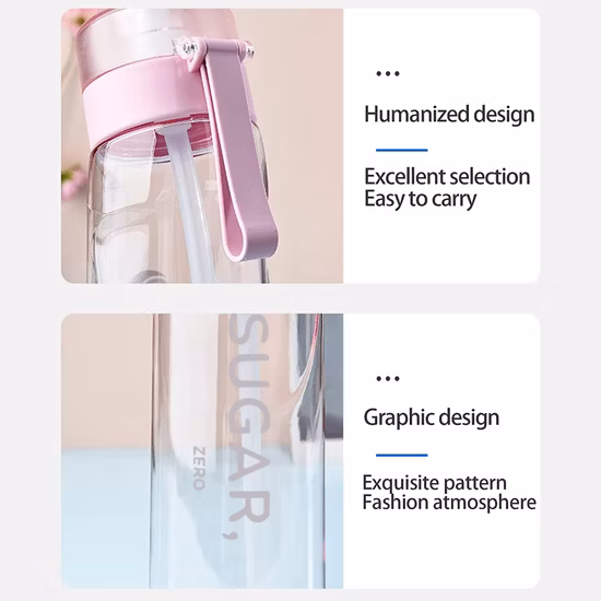 New Food Grade Airs up Flavoured Water Bottle Plastic Water Bottle with Flavor Pod