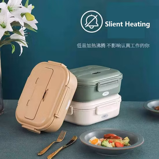 재고 휴대용 전화 스탠드 누출 방지 전기 가열 점심 도시락 학생 근로자를위한 304 스테인레스 스틸로 제작