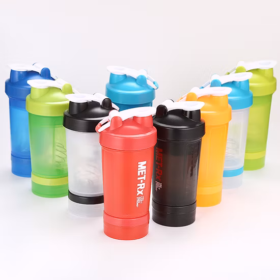 맞춤형 로고가 있는 고품질의 새로운 단백질 셰이커 병, 셰이커 볼이 있는 BPA 프리 플라스틱 단백질 셰이커 병