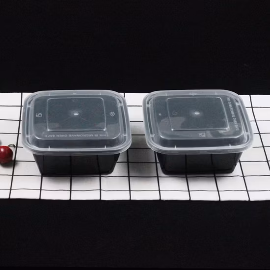 관례에 의하여 인쇄되는 처분할 수 있는 PP 플라스틱 전자레인지 테이크아웃 도시락