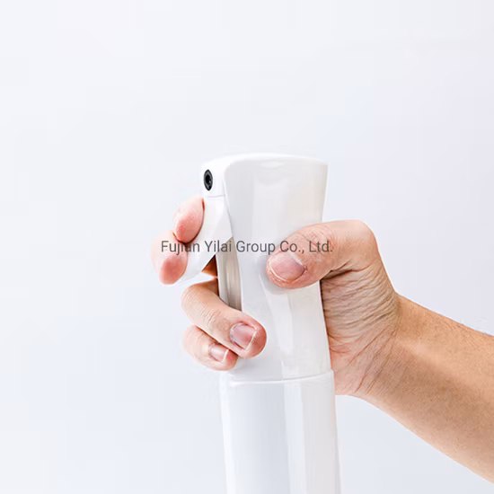 플라스틱 안개가 자욱한 방아쇠 스프레이 병 200ml 300ml 물 이발사 머리 미세 안개 연속 스프레이 병